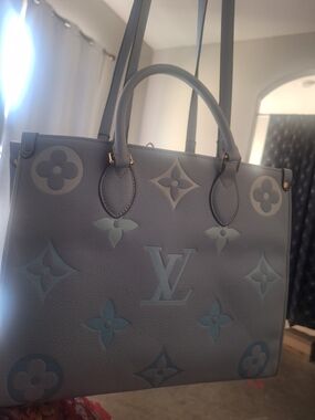 Louis Vuitton Blue Monogram Tote Bag
